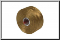 S-Lon, Size D, Beading Thread, F�delgarn, gold, 1 Spule